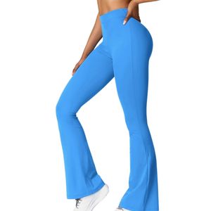 Workout Training <b>Flare</b> Sports <b>Leggings</b> Seamless Knit Yoga Trousers Flexible Stretch OEM Custom Yoga Wear Supplier Private Label - Product Image 1