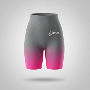 กางเกงขาสั้นออกกำลังกายเอวสูงสำหรับผู้หญิง ยี่ห้อ Gym Seamless Scrunch Fitness Biker ช่วยยกกระชับสะโพก ระบายอากาศได้ดี เหมาะสำหรับโยคะ ออกกำลังกาย และสวมใส่ลำลอง - Product Image 1