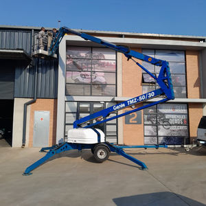 Strong and stable aerial work platform cherry picker with spider crawler for reaching difficult heights ranging - Product Image 1