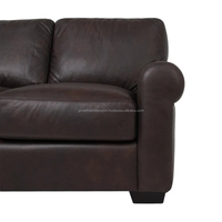 Canapé Chesterfield en cuir véritable 2025, noir, trois places, design moderne, convertible en lit, pour la maison, l'hôtel, le salon, la villa