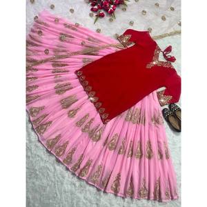 Designer Women's Party Wear Lehenga <b>Set</b> with Fancy Top New Style - Product Image 4