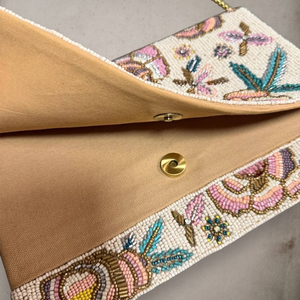 Trendy <b>Glitter</b> Handmade Beaded Clutch Embroidered Evening Party Wedding Banquet Professional Luxury Strong Safe Secure Portable - Product Image 3