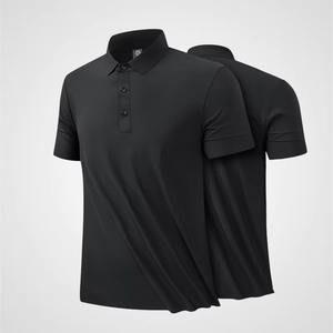 Camisa de Golf de Verano para Hombre de Alta Gama, en Spandex/Poliéster, de Secado Rápido, para Gimnasio y Entrenamiento, Anti-Pilling, Anti-Arrugas, Color Oscuro - Product Image 5