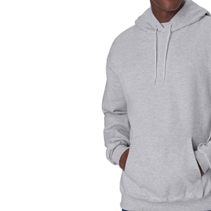 Sudadera con Capucha para Hombre, Color Sólido, Corte Regular, Felpa de Algodón, Informal, para Otoño, con Bolsillo Delantero y Capucha con Cordón Ajustable - Product Image 2