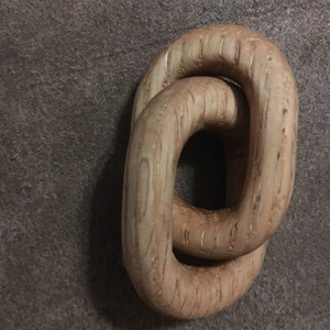 Artículos de Decoración para el Hogar Ecológicos y Personalizados de la India, Cadena Decorativa Única de 5 Eslabones Hecha de Madera y Mármol - Product Image 1