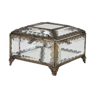 GOOD DESIGN GD-6009 Modern <b>Glass</b> <b>Jewellery</b> <b>Box</b> with Elegant Transparent Storage Eco-Friendly Indoor Use - Product Image 1
