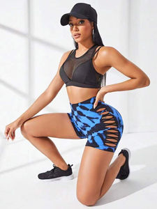 Shorts Deportivos de Yoga al Por Mayor con Logotipo Personalizado, Cintura Alta Elástica, Sólidos, Cómodos y Sin Costuras - Product Image 2