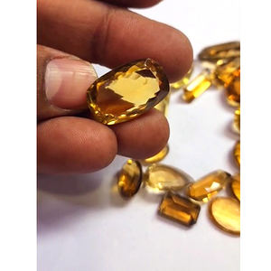 24 pièces de quartz naturel Beer Quartz, 12mm à 23mm, formes ovale, poire, coussin, octogone, 255 Ct Lot, Iroc Sales, Pierres précieuses de haute qualité, 67 USD pour l'ensemble - Product Image 3