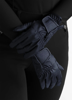 Gants d'équitation d'hiver en cuir ultra respirant, personnalisés avec logo, professionnels, durables et confortables.
