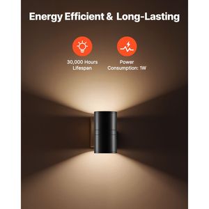 Luci Notturne LED Regolabili 0-60LM Moderne Mini da Parete con Sensore Crepuscolare e Luce Bianca Calda Morbida Forma Personalizzabile - Product Image 5