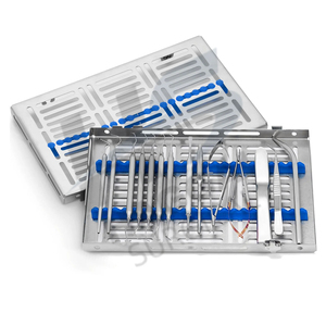 Kit de chirurgie dentaire micro-parodontale, 10 pièces, acier inoxydable, revêtement noir, manuel, stérilisable, CE ISO - Product Image 2