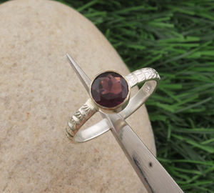 Anillo de Plata de Ley 925 Vintage Hecho a Mano con Piedra Preciosa Natural Ahumada, Joyería de Estilo Victoriano Antiguo, Regalo de Boda para Mujer - Product Image 5