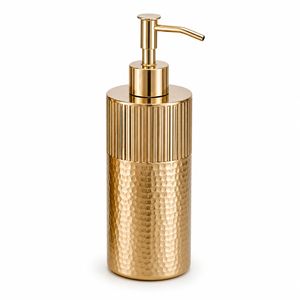 Distributeur de savon en cuivre martelé, pompe à main en métal, flacon de lavage des mains, distributeur de lotion liquide rechargeable pour comptoir, idéal pour les ensembles de salle de bain d'hôtel - Product Image 2