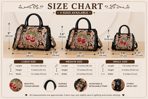 Bolsos de Viaje Pequeños de Cuero Genuino Hechos a Mano, Diseño Cereza, con Cierre de Cremallera, Nueva Colección 2026 - Product Image 2