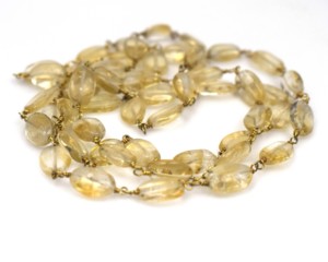 Collier de luxe pour femme plaqué or 18 carats avec perles et citrine goutte d'eau, idéal pour le quotidien, les fêtes ou comme cadeau - Product Image 3