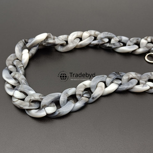 Collier de luxe en résine, bijoux fantaisie faits à la main, accessoires de mode pour femmes, cadeau tendance Tradebyd - Product Image 3