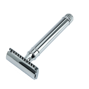 JDK New 9 Gear Zinc Alloy Chrome Adjustable Double Edge Shaving Safety <b>Razor</b> for Body and Bikini Use Male - Product Image 1