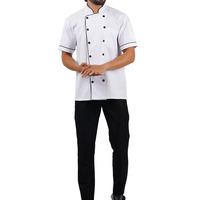 Ventes en gros de blouses de chef personnalisables, chemises imprimées à manches courtes, uniforme de responsable de restaurant, chemise de chef