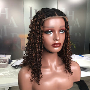 100% vietnamien Pixel Curl Ombre perruque cuivre couleur haute qualité 100% cheveux humains - Product Image 3