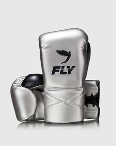Guantes de Boxeo de Piel de Vacuno Genuina Plateados Personalizados Más Vendidos, Guantes de Sparring para Muay Thai y Kickboxing para Combate de Boxeo - Product Image 6