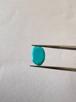 GNSJ Pierre Turquoise Naturelle Taille Rose Non Façonnée Pierre Précieuse Facettée Bleue pour Fabrication de Bijoux 8-9 mm 16 Pièces Non Chauffée Certifiée par un tiers