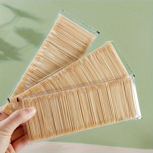 Meilleur prix, cure-dents en bambou de haute qualité, bâtonnets de bambou portables pour les voyages, logo personnalisé - Product Image 1