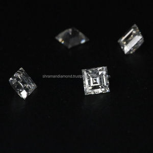 Diamants en vrac cultivés en laboratoire, couleur blanche, clarté VVS-VS, taille excellente, forme princesse, 1 carat/pièce, solitaire pour bague de fiançailles - Product Image 5