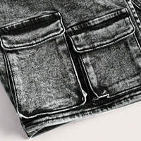 Shorts en jean vintage pour femmes, en coton lavé, décontractés, écologiques, respirants, séchage rapide, personnalisables, couleur claire