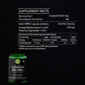 Extrait de Ginkgo Biloba 60 Capsules Végétariennes |   Complément Botanique Herbacé Sauvage en Bouteille |   Marque privée et OEM disponibles - Product Image 5