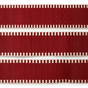 Cinta de Grosgrain Roja y Blanca de 25 mm de Neelkamal Industries, Decorativa Navideña, Tejida, para Envolver Regalos, Empaques y Lazos - Product Image 6