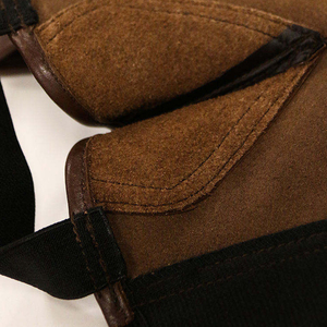 Demi-chaps d'équitation en cuir véritable pour homme, coupe ajustée, style western, confortables à porter - Product Image 5
