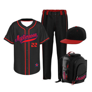 Ensemble d'uniformes de baseball personnalisés pour hommes : maillot, pantalon, gants, casquette, chaussettes, sac – Impression sublimée anti-humidité avec nom d'équipe – Votre équipe - Product Image 6
