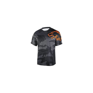 Maillot de vélo de montagne pour hommes, manches courtes, imprimé numériquement, respirant, logo sur le devant, nom de l'équipe personnalisé, chemise en maille à séchage rapide - Product Image 1