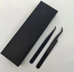 Ensemble de pinces à cils en acier inoxydable de précision, pointe lisse, emballage en boîte et logo personnalisé - Product Image 5