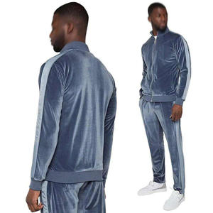 Conjunto Deportivo de Dos Piezas Personalizado con Logotipo, para Hombre, de Terciopelo, Cortavientos, 100% Algodón, Antibacteriano, de Secado Rápido y Transpirable, para Invierno - Product Image 4