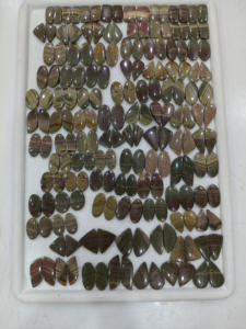 แจสเปอร์ชนบทเอาท์แบ็คธรรมชาติคุณภาพสูงแจสเปอร์พลอยหลวมสำหรับทำเครื่องประดับขายส่งเป็นคู่ - Product Image 3