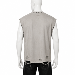 Camiseta sin mangas Glory Custom con estampado gráfico extragrande, 100% algodón jersey, diseño hip hop, para un uso cómodo unisex. - Product Image 6
