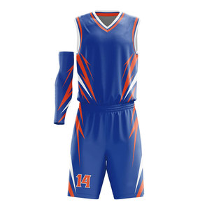 Custom Sublimated Basketball Uniform Yellow <b>Purple</b> Geometric Design V-Neck Sleeveless Jersey Shorts Set Adult Unisex - Product Image 3