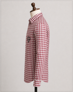 เสื้อเชิ้ตบาวาเรียน Oktoberfest ลายสก็อตแดง แขนยาว สำหรับผู้ชาย เสื้อผ้าเยอรมันแบบดั้งเดิม ขายส่ง OEM - Product Image 3