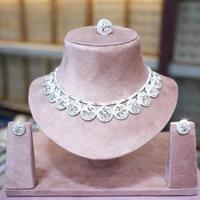 Perhiasan Wanita Lapis Emas 24K Zirkon Gaya Vintage Terbaik 2024, Set Perhiasan Pesta Modis Berbahan Alloy Terinspirasi India