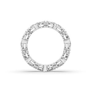 Bague de fiançailles légère en diamant de laboratoire 3,22 carats, style unique, taille brillant ronde et marquise, 10K/14K, pour femme - Product Image 3