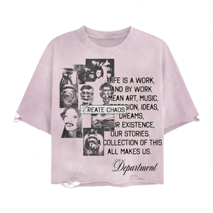 เสื้อยืดผู้ชายผ้าฝ้าย 100% ทรงหลวม พิมพ์ลายพรีเมียม ผ้าฝ้าย 180 GSM สีขาว สัมผัสนุ่ม พิมพ์ลายกราฟิก สกรีนโลโก้ได้ - Product Image 3