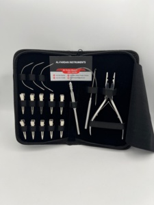 Kits d'outils d'extension de cheveux en acier inoxydable de qualité chirurgicale argent poli Micro lien perle ouvre pince crochet et boucles poignées - Product Image 6
