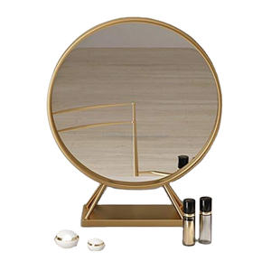 Espejo de tocador de mesa para vestir, espejo de maquillaje de Metal decorativo de lujo más moderno para decoración de mujeres e interiores - Product Image 1