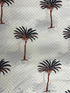 Tissu en coton imprimé à la main, léger, tissé, textile d'intérieur, imprimé tropical, style bohème, pour vêtements d'enfants et décoration intérieure - Product Image 3