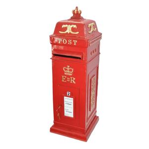 Ground Mount Metal Post <b>Box</b> Luxury ER Post Letter <b>Box</b> For Event Supplies Red Coated Weatherproof Affordable Price - Product Image 2