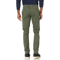 Pantalon chino décontracté vert olive sur mesure pour homme, idéal pour les codes vestimentaires professionnels et la vente en gros