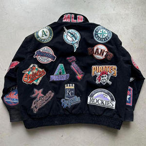 Chaqueta Varsity STARRYSKY de Estilo Vintage con Parches, para Hombre, de Invierno, de Lona, con Bordado Frontal y Emblema del Equipo, Ropa Exterior Informal - Product Image 2