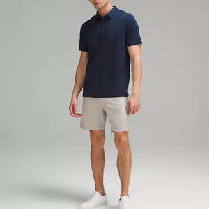Polo T-shirt de couleur unie personnalisé, anti-transpiration, pour hommes, fourni par l'usine - Product Image 4