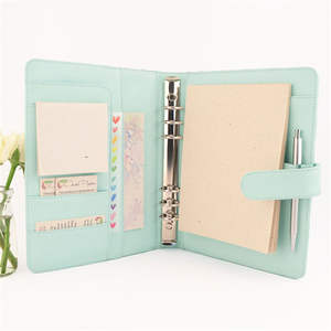 สินค้าพร้อมส่ง คุณภาพเยี่ยม สมุดปกแข็งหนัง PU แบบห่วง ใส่กระดาษได้ 80 แผ่น รุ่น Nexgen Exports - Product Image 1